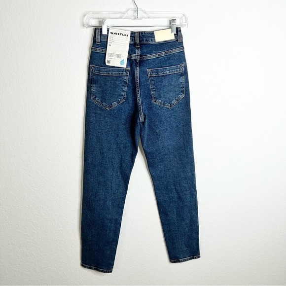 Whistles Jeans Women Size 24 Slim Skinny Ankle Blue High Rise Mom MSRP $199 - Picture 3 of 12